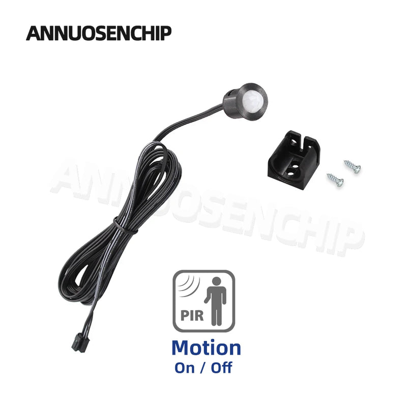 New Mini LED Cabinet Light Sensor Switch 12V 24V Touch/Hand Sweep/PIR Motion/Door On/Off Kitchen Wardrobe Lamp Control Removable