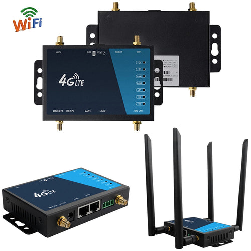 4G-WLAN-Router, Industrieausführung, 4G-Breitband-WLAN-Router, 4G-LTE-CPE-Router mit SIM-Kartensteckplatz, Antenne, Firewall-Schutz