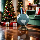 Kreativer Globus-Stifthalter aus Harz, Schreibtisch-Organizer für Büro- und Wohnkultur, einzigartige geographische Stifte- und Bleistiftaufbewahrung