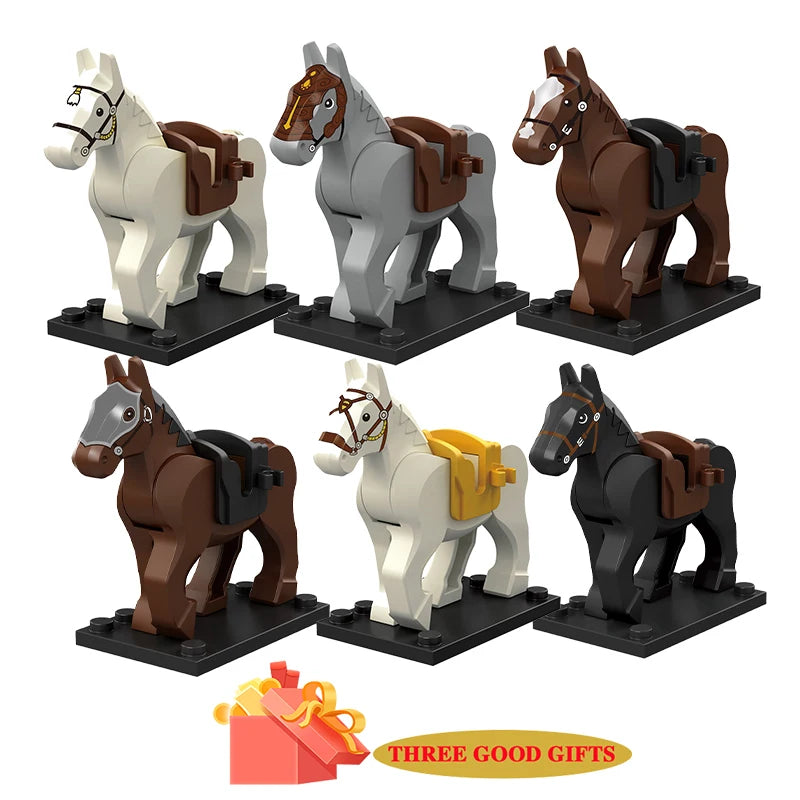 MOC war horse models toys blocks kids toy for boys girls brinquedos building block hobbies bloques gifts brinquedo friends fidge