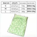 Dog's Nest Cat's Nest Summer Ice Silk Cold Mat Dog's Nest with Pillow Teddy Small Medium Sized Dog Bed Four Seasons Universal