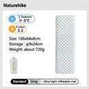 Naturehike Inflatable Mat 3.2/5.8/8.8 R Value Outdoor Ultralight Sleeping Pad Camping Portable Tent Single Moisture-proof Mats