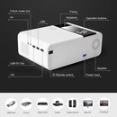 ThundeaL HD Mini Beamer TD90 Nativ 1280 x 720P LED WiFi Beamer Heimkino Cinema 3D Smart Phone Video Film Projektor