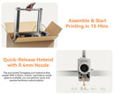 ANYCUBIC Kobra 4/Kobra 4 Combo 600mm/s Fast Printing 3D Printer Up to 8 Colors ACE 2 Pro Filament Drying APP Control 3D Printer