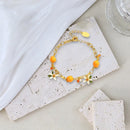 R2LE Trendy Orange Bracelet Jewelry Accessory for Fashionable Individuals Wear