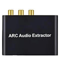 4K HDMI ARC Audio Extractor Digital to Analog Audio Converter ARC To SPDIF Coaxial L/R Stereo 3.5mm Jack Audio Adapter for HDTV