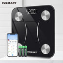 INSMART Bathroom Scale Smart Body Weight Scale Body Balance BMI 180KG Body Fat Digital Bioimpedance Scale for Human