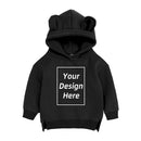 Kids Baby Girl Boy Customized Sweatshirt Add Your Text Image Long Sleeve Cotton Fleece Toddler DIY Pullover Hoodie Tops Clothes