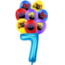 Smiling Critters Birthday Party Decoration Disposable Tableware Set Plate Balloons Banner Cake Topper Party Supplies Baby Shower