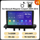 Podofo 8Core 9 ''Car Radio For Renault Megane 3 2009-2014 Multimedia Player Android Auto Carplay BT WIFI 4G Navigation Car Audio