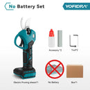 YOFIDRA 30MM Brushless Shearing Scissors 2 Gears Cordless Garden Fruit Tree Branch Pruning Power Tools For BL1850B 18V Battery