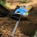 10/2pcs Metal Tent Spikes Camping Pegs Drill in Ground Anchors Heavy Duty Spiral Screw with Hex Socket Stakes Camping Stakes