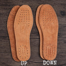 4Pcs Cowhide Leather Insole For Shoes Men Comfortable Deodorant Orthotic Insoles Flat Feet Lightweight Leather Flats Shoe Soles