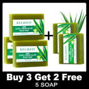 Aloe Brightening Soap Bar, Remove Dark Spots, Sun Spots, Acne, Oil Control, Clean Stains, Exfoliation, For Face and Body, 200g