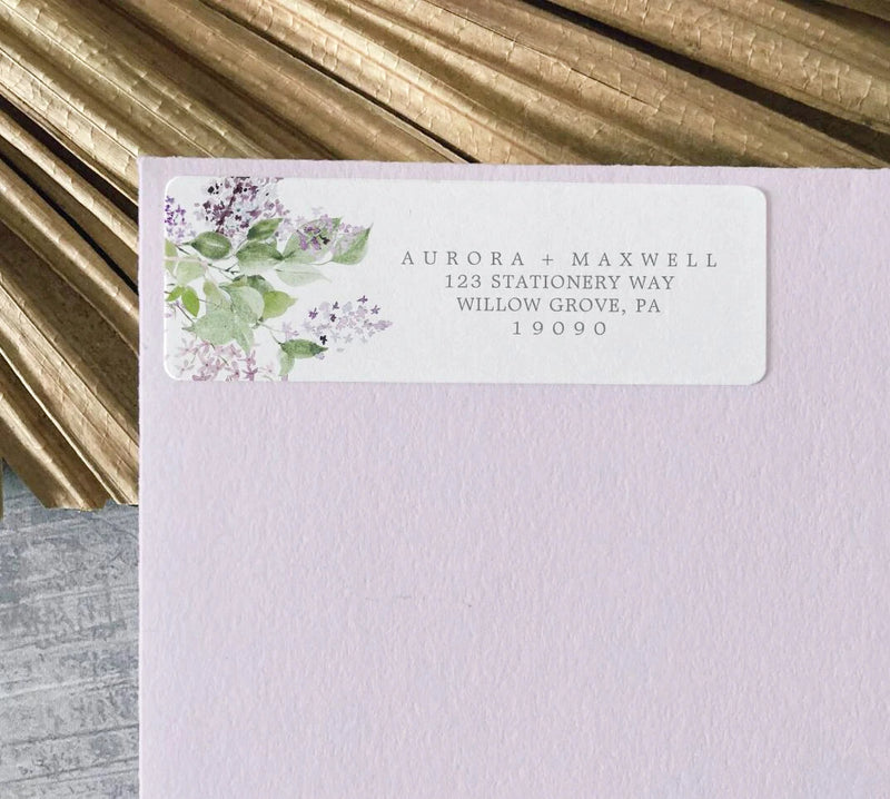 50pcs Custom Sticker Label, Personalized Return Address Labels Sticker, Wedding and Baby Shower Labels Stickers 5.7x2 cm