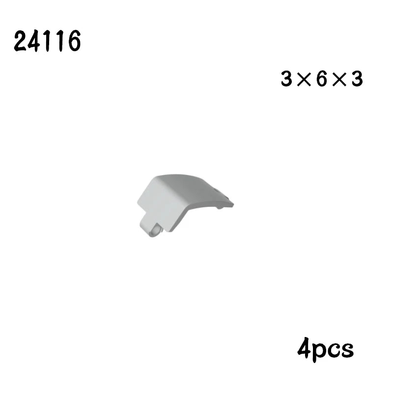 NEW Technical Panel Plate DIY Mechanical Building Blocks MOC Car Parts Brick Toy Gift  24119 62531 64782 11954 18944 18945 24116