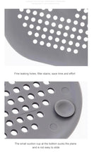 Silicone Sink Strainer, Shower Drain Plug Hair Catcher, Bathtub Kitchen Sink Filter Screen Bathroom Accessories