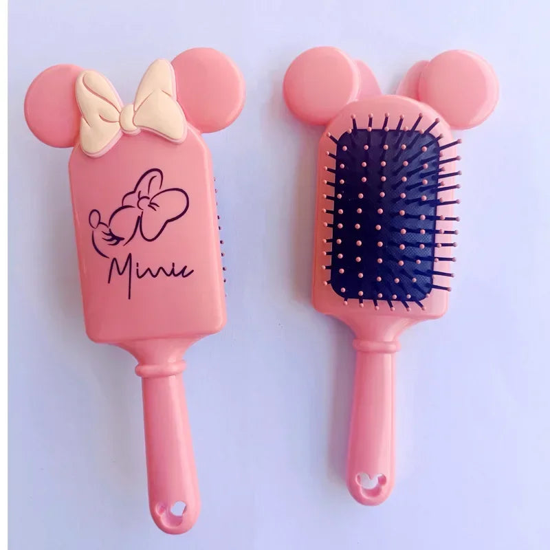 Cartoon Anime Figures Disney Stitch Air Cushion Massage Combs Minnie Mouse Children Comb Hair Brush Hairdressing Tool Kids Gift