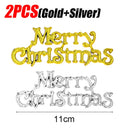 New Merry Christmas Letter Hanging Sign Xmas Tree Door Window Pendant Listing Ornaments New Year Party Home Decoration Supplies