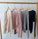 Miyake Pleated Solid Color Top 2025 Summer New Casual Versatile Commuter Long-sleeved Cardigan Jacket