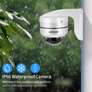 Hikvision Compatible 8MP 4K PTZ IP Camera Outdoor Dome Onvif PoE 5X Optical Zoom CCTV Audio AI Auto Tracking Surveillance Camera