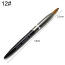 TIANMI Pure Kolinsky Hair Manicure Nail Tool Round Metal Handle Carving Drawing Brushes Salon Professional Painting Nail Brush