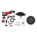16In 4000W Electric Concrete Saw Brick Cutter Circular Saw Wall Slotting Groving with Saw Blade and Rolling Pulley 3000RPM