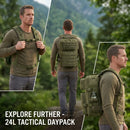 The Vanguard 24 | MOLLE Tactical Daypack with Air-Cushion Carry System