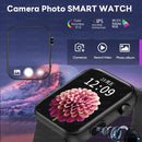 2025 New Smart Watch Men Women Camera Take Photos Record Video Health Monitor Sports Fitness Waterproof BT Call Smartwatch