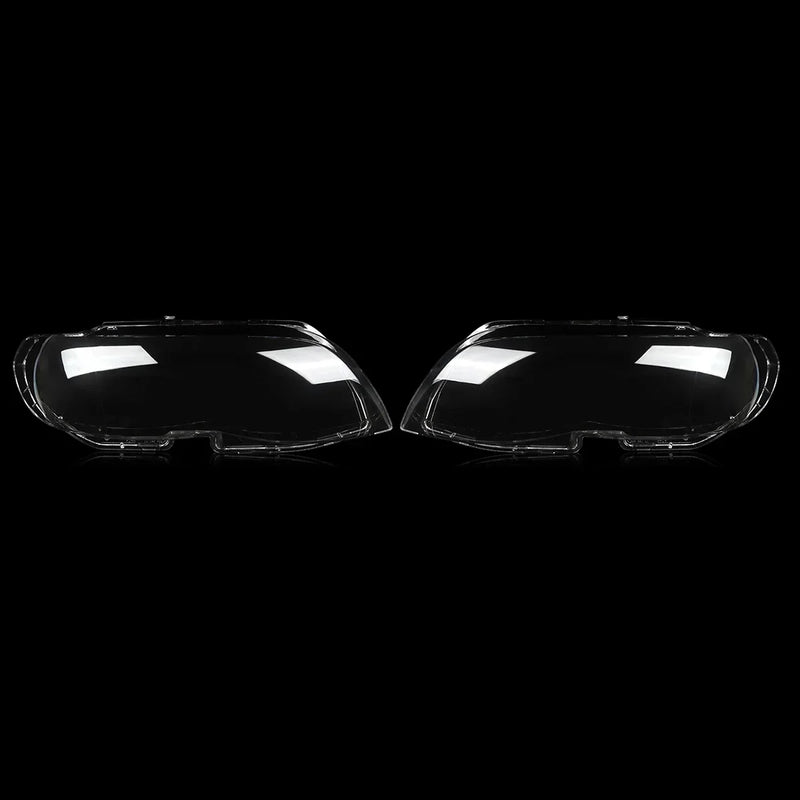 For BMW X5 E53 2000-2007 Car Headlight Clear Lens Cover Replacement Headlamps Transparent Lampshade Lamp Shell Car Accessories