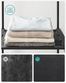 SONGMICS Schrank, Kleiderschränke, Freistehender Kleiderschrank, Kleiderständer, Garderobe, Stoffregale
