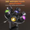 U'King 7x50W RGB COB LED Stage Par Light 350W Retro Light DMX DJ Light 3/5/8/21/23CH Stage Light Effect for Disco Party Wedding