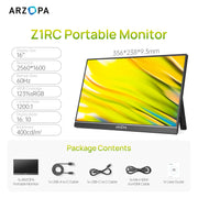 The Second Canvas | 16-Inch 2K Portable IPS Monitor
