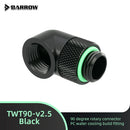 Barrow 90 Degree Rotary Fitting TWT90-V2.5 Matte Silver Angled Connector PC Gaming Water Cooling Building Accessories