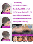 High Density 250% 40 50 Inch Deep Wave 13x6 HD Lace Front Human Hair Wig Loose Water Wave Curly 13x4 Lace Frontal Wig Human Hair