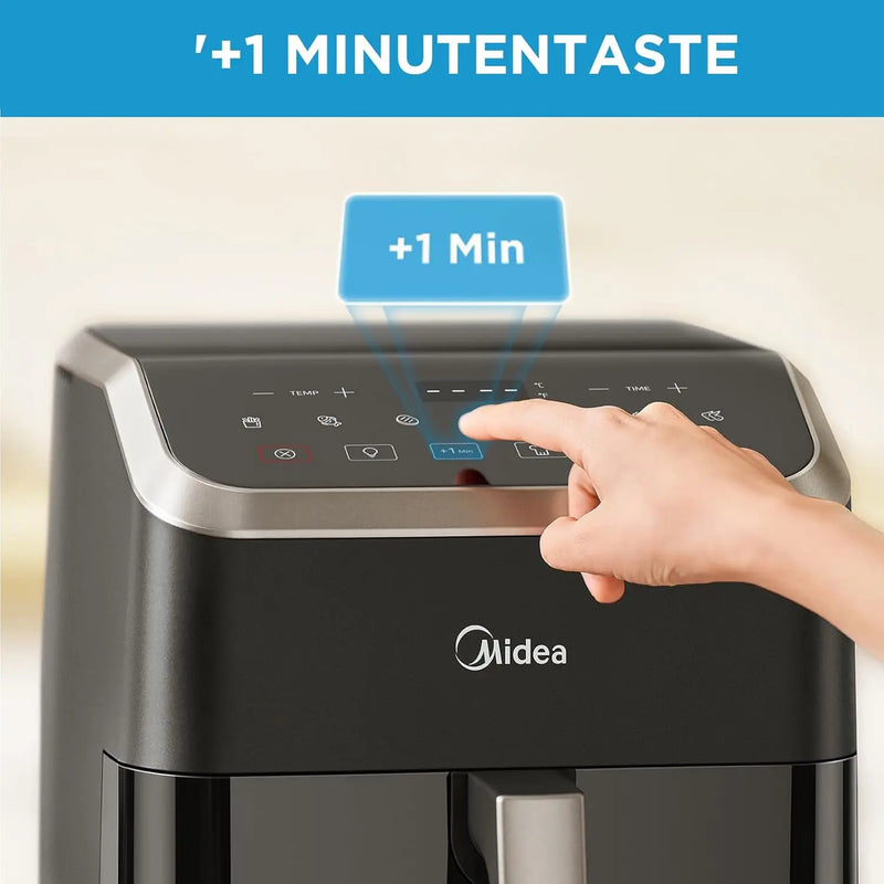 Midea Hot Air Fryer, 5L Capacity, HeatXpress Technology, 90% Less Oil, Energy and Time Saving with 7 Presets, MAD55F8APK
