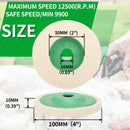 10pcs 100x16mm Wool Polishing Wheels Buffing Pads Angle Grinder Accessories Grinding Disc for Metal Glass Ceramic Polishing