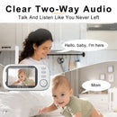 Cdycam New 3.5 inch Wireless Video Baby Monitor Night Vision Temperature Monitoring 2 Way Audio Talk Baby Nanny Security Camera
