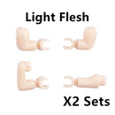 MOC Military Building Blocks Soldiers Figures Special Accessories Squatting Posture Arm Hand Kit Bricks Toys For Kid Gifts O020