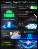 Carlinkit Android 13 Tv Box LED 8+128GB CarPlay Wireless Android Auto Wireless Adapter Support Youtube Netfilx IPTV Spotify GPS