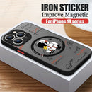 Hülle für iPhone 15 14 13 Pro Max Astronaut für Magsafe Iron Ring Wireless Charging Acrylhülle für iPhone 15 14 13 Back Fundas
