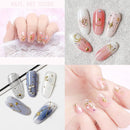 28Grids 3D Nails Art Jewelry Rhinestone Shell/Rivet/Pearl/Diamond Metal Resin Stud Manicure Charms Mixed Box Decorations ZB01