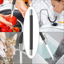 Kitchen Faucet Extension Hose Bathroom 360° Rotation Bending Faucet Extender Wash Basin Water Saving Tap Filter Extension Tube