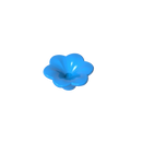 Gobricks GDS-2059 Outdoor Accessory Kit Flower with 6 Rounded Petals and Pin compatible with lego 95831 Assembles Building Block