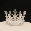 1Pcs Mini Crown Cake Decoration Gold Silver Pearl Tiara Crowns for Children Hair Ornaments DIY Cake Topper Wedding Decoration