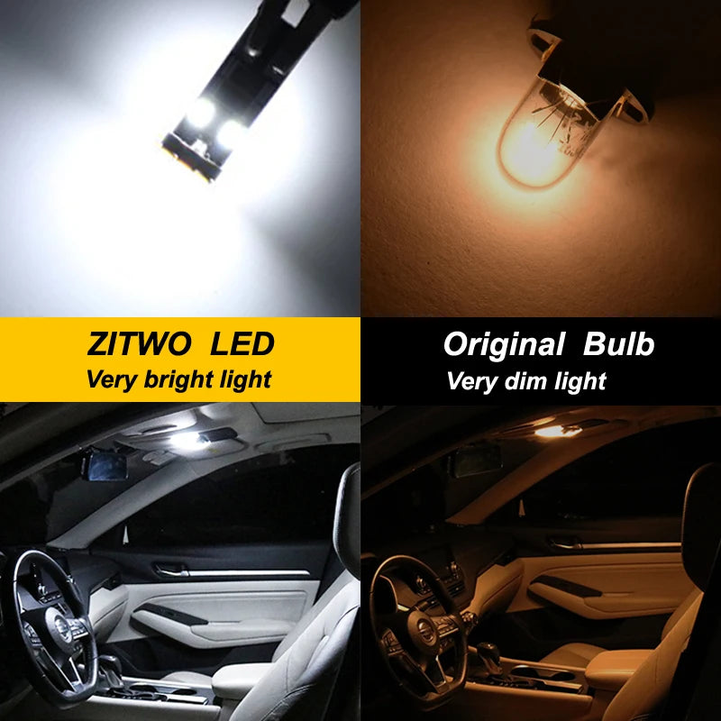 ZITWO LED Interior Dome Map Reading Trunk Light Bulb Kit For Peugeot Partner MK1 MK2 MK3 I II III 1996- 2018 2019 2020 2021 2022