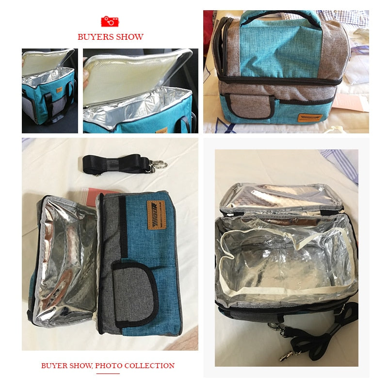 Large Capacity Cooler Bags Oxford Lunch Box Drink Beer Ice Pack Travel Picnic Backpack Thermal Food Delivery Bag Carrier