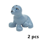 Figures Animal Building Block MOC City Goat Sheep Eagle Owl Panda Parrot Seagull Penguin Zoo Fram Accessories Bricks Toy Gift