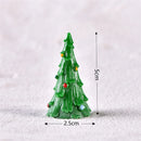 Christmas Figurines Miniatures Santa Claus Snowman Elk Ornaments for Home Merry Christmas Decoration Party Resin Craft New Year