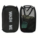 Breathable Collapsible Mesh Pop Up Laundry Baskets Laundry Room Necessary Space-Saving Storage Organization Hamper Product Items